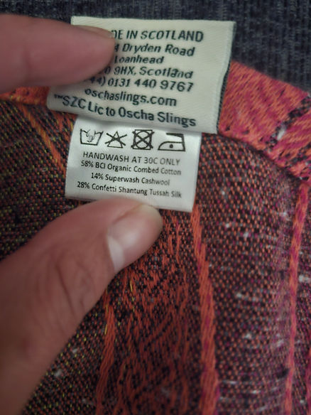 An image showing the blend and care instructions of Oscha's Rohan Rainbow Obsidian